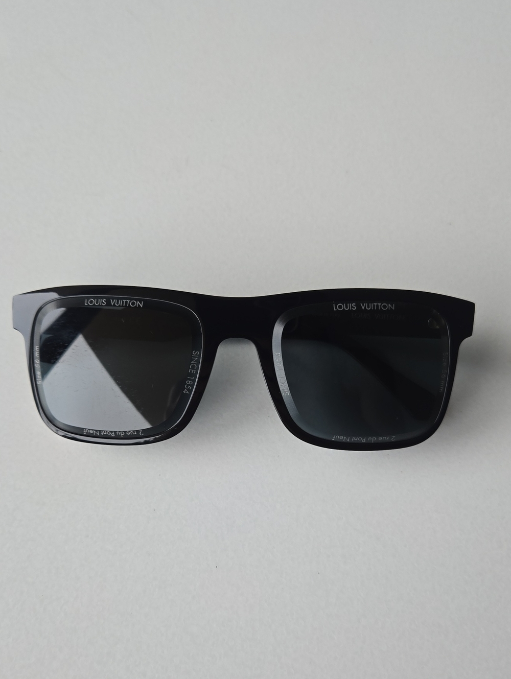 Louis Vuitton Black Square-Edge Sunglasses